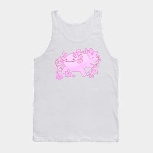 pink sakura axolotl Tank Top